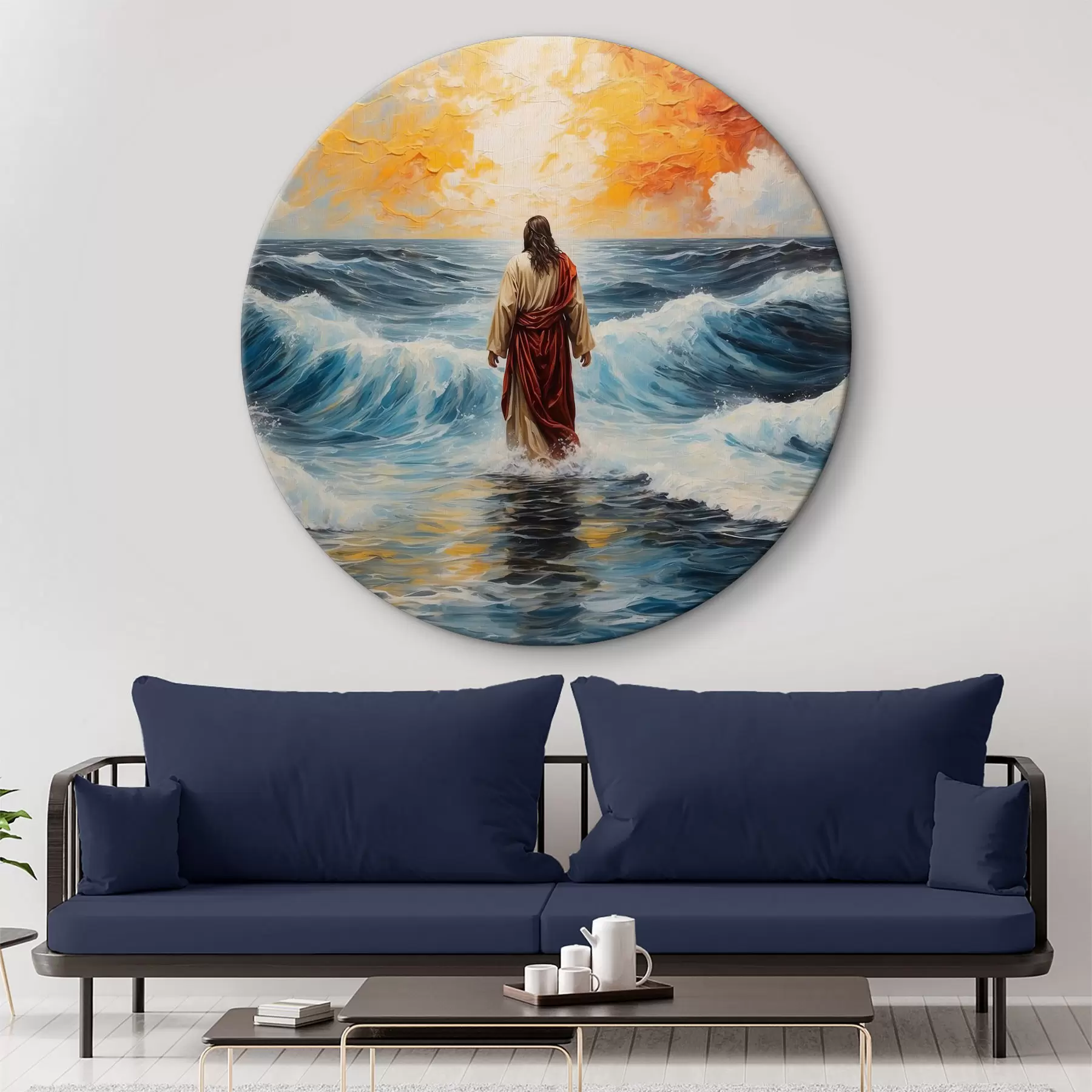 Obraz Ježíš Kristus chodí po rozbouřeném moři Č. r38613