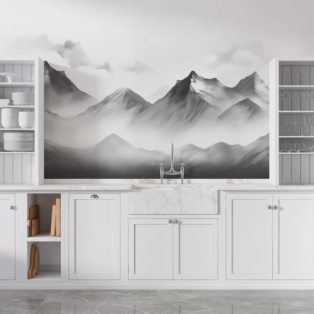 Fototapet Horská mlha w02309