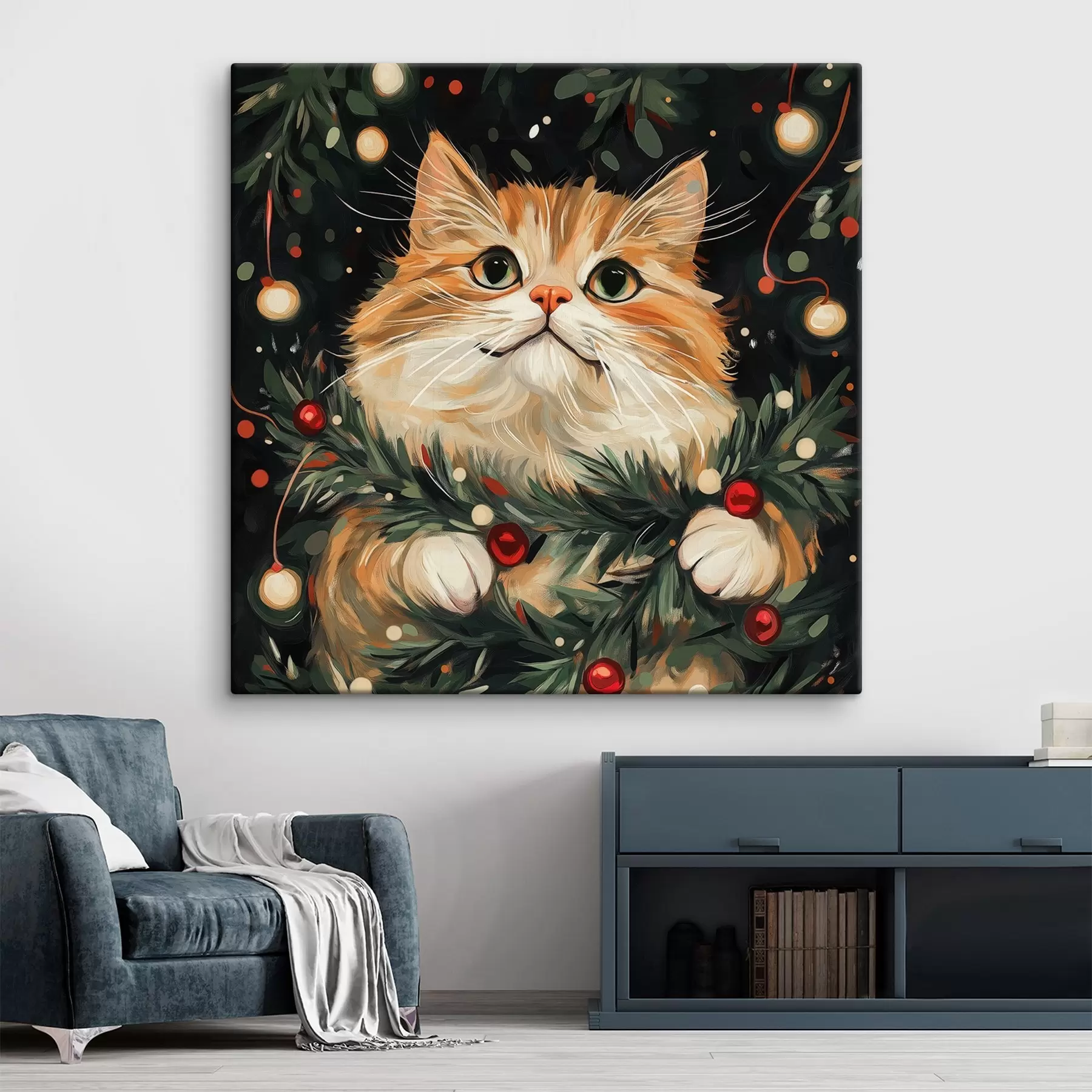 Obraz Novoroční kočka Č. s42105