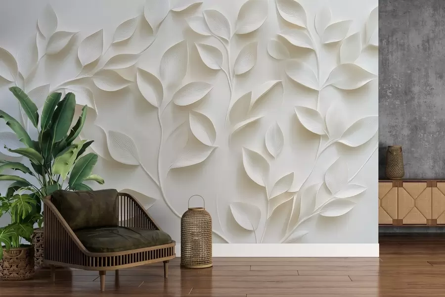 Fototapet Objemné větve s listy w02504