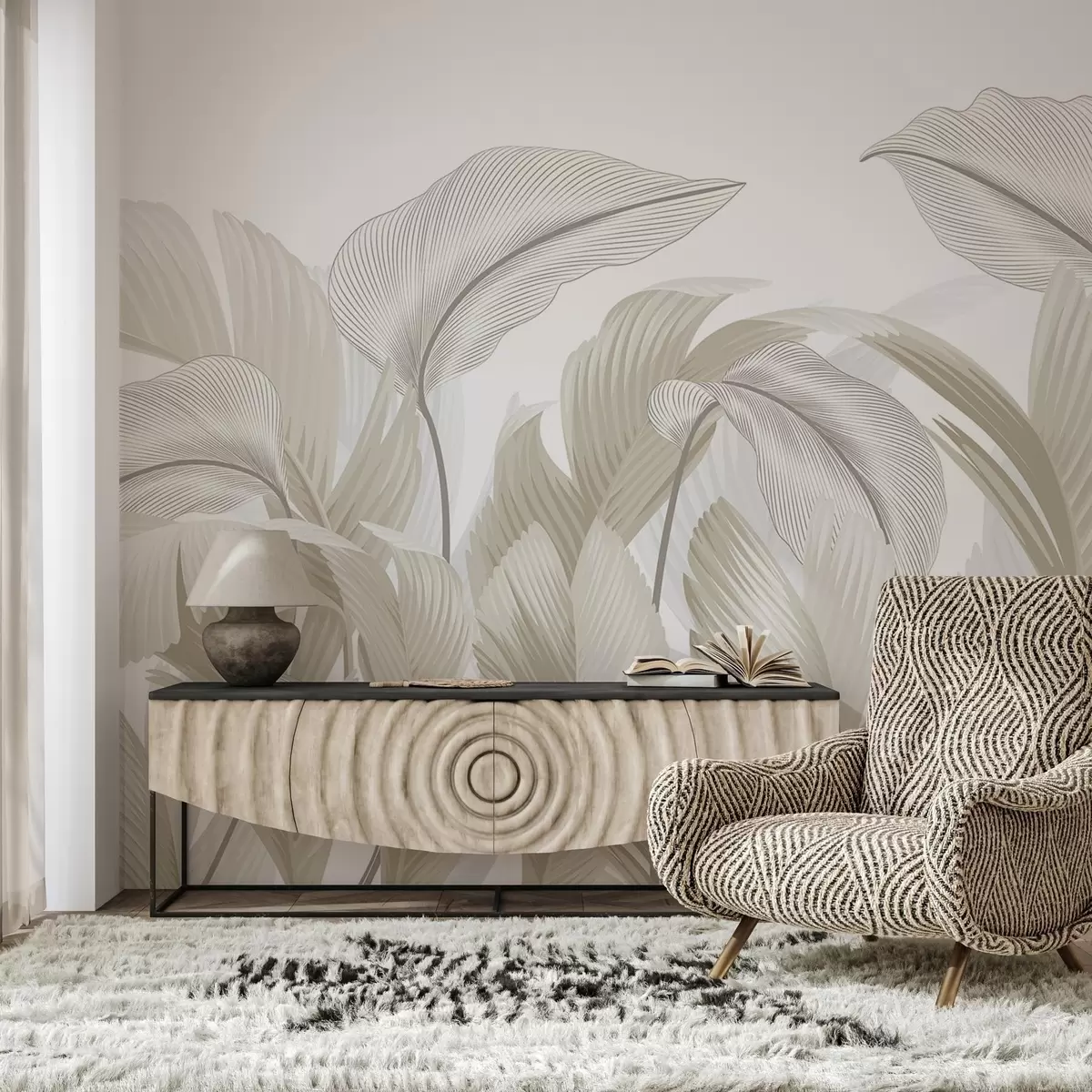 Fototapet Svěží listí w02508v4