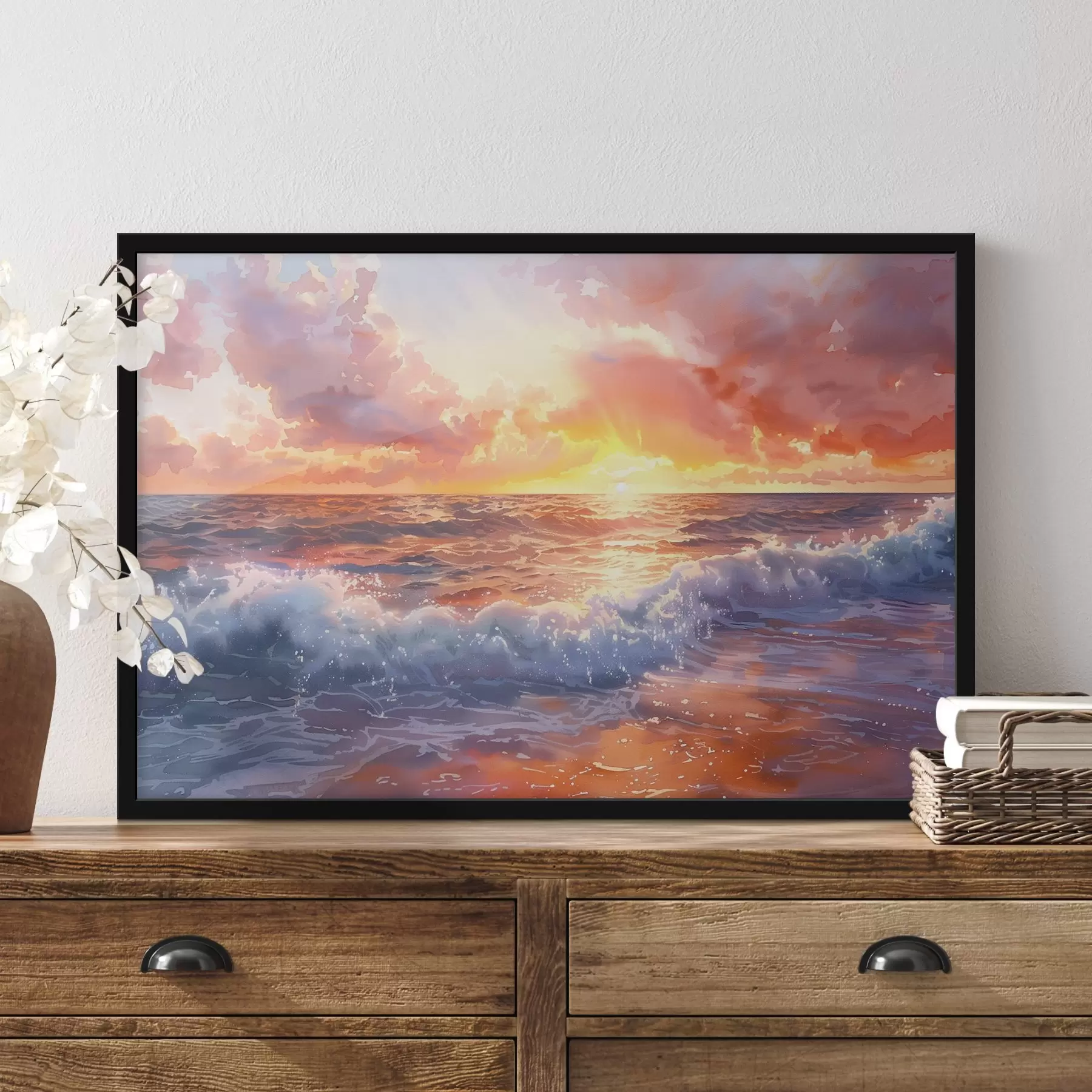 Fototapet Západ slunce nad oceánem f38476