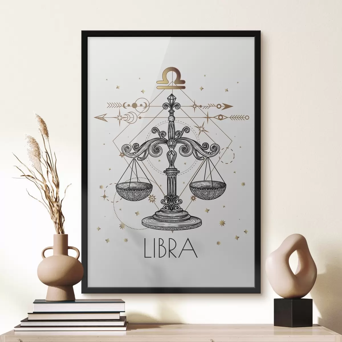 Poster Kresba astrologického znamení Vah f37305
