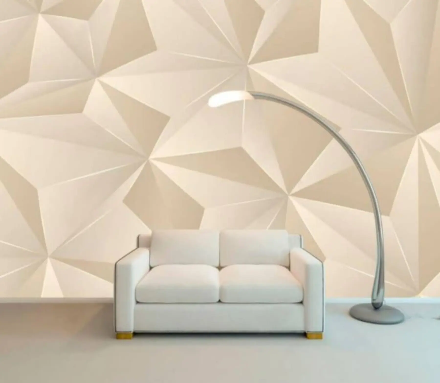 Fototapet Béžový geometrický reliéf u42449