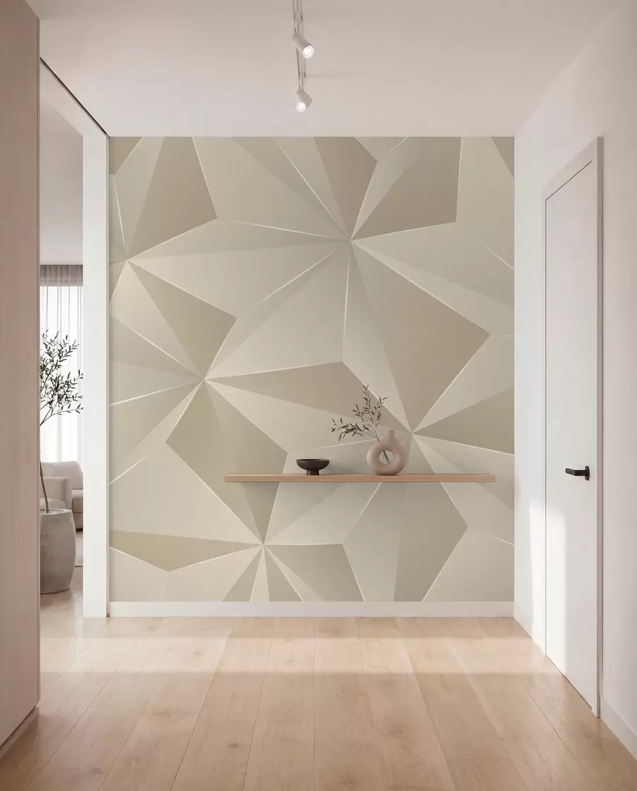 Fototapet Béžový geometrický reliéf u42449