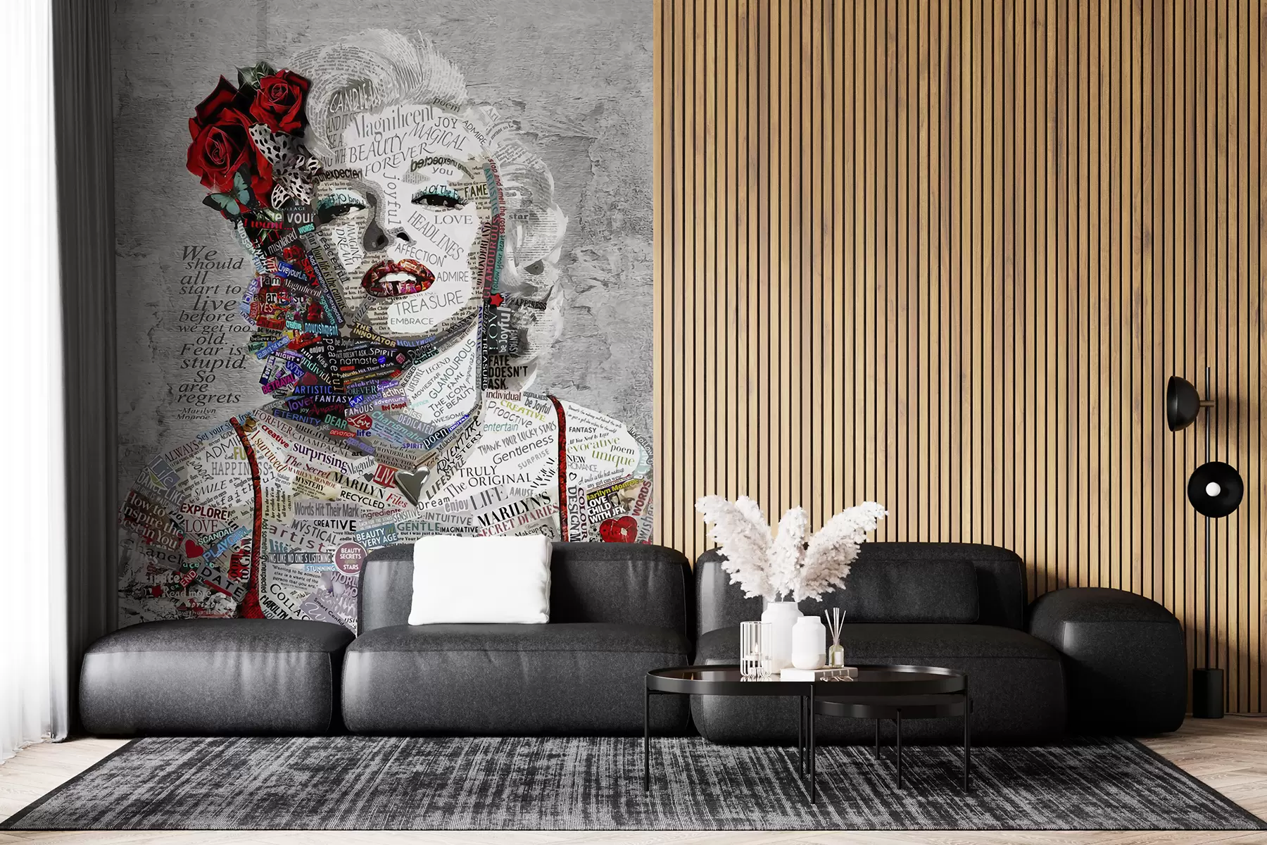 Fototapet Abstraktní portrét Marilyn Monroe u45698