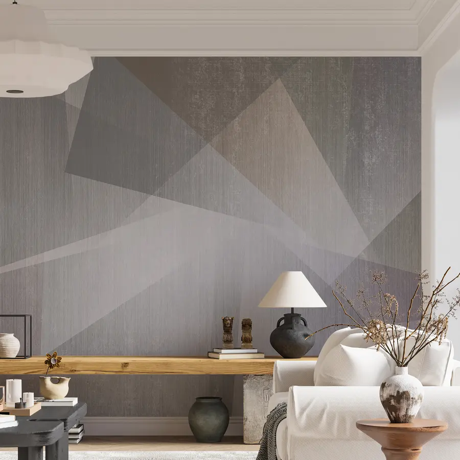 Fototapet Obdélník, šedá a umění u45929