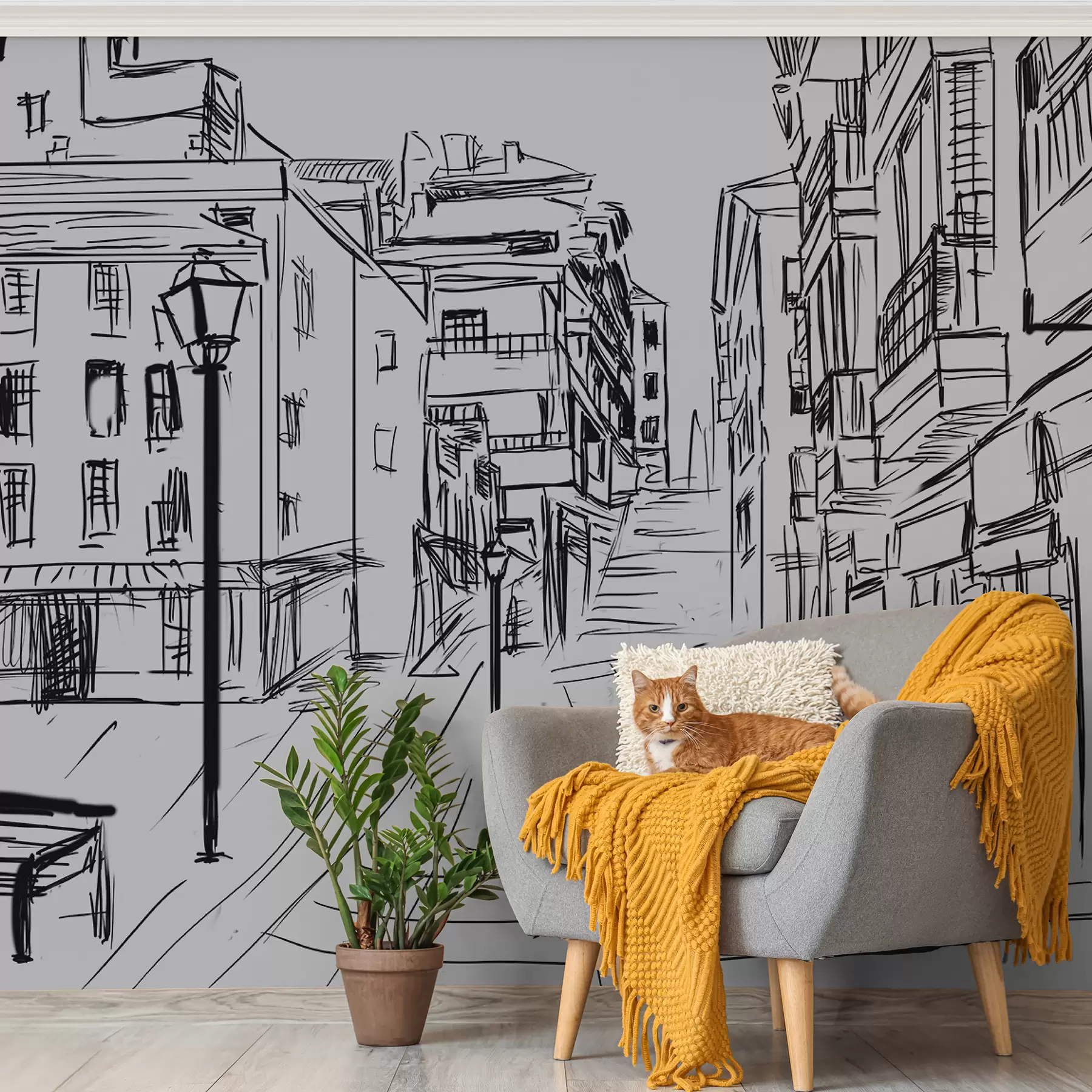 Fototapet Budova, černá e infrastruktura u51061