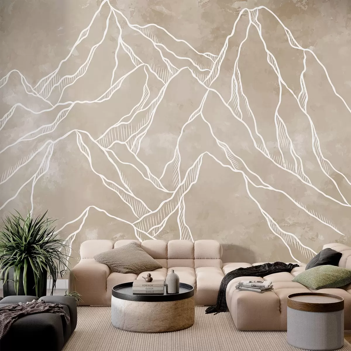 Fototapet Schematické znázornění horských vrcholů w02524v1