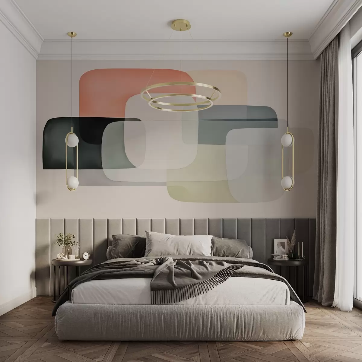 Fototapet Abstraktní geometrická kompozice w02586