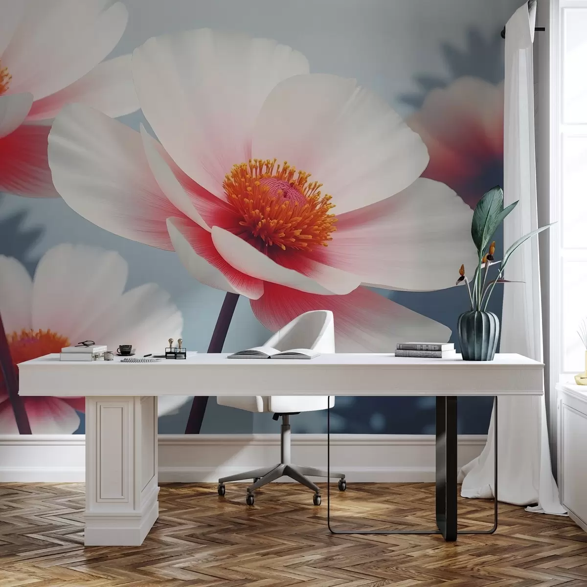 Fototapet barevné květy w02612