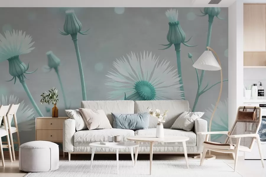 Fototapet Malované vzdušné pampelišky w02614v1