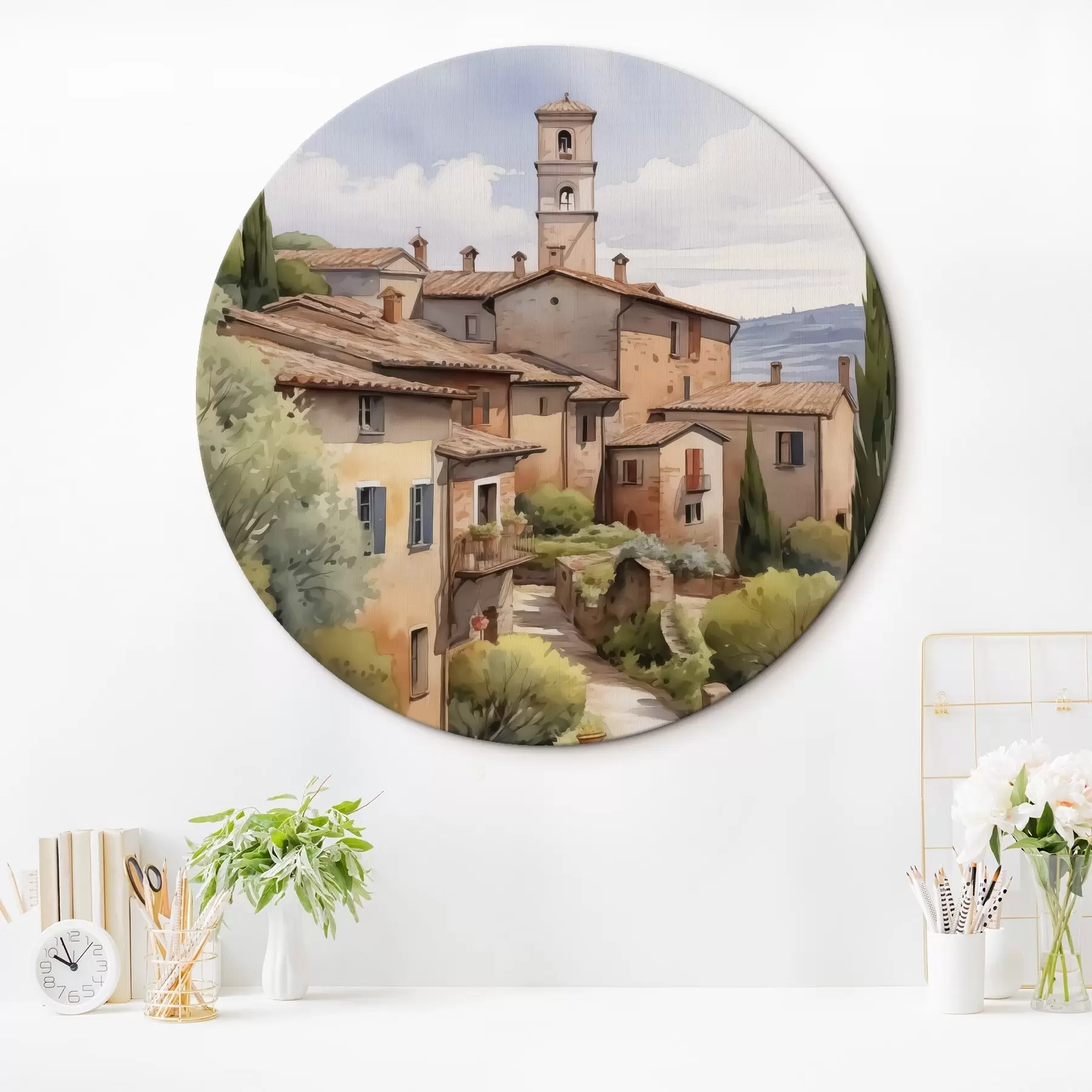 Obraz Italské předměstí ulice imitace akvarel Č. r42135