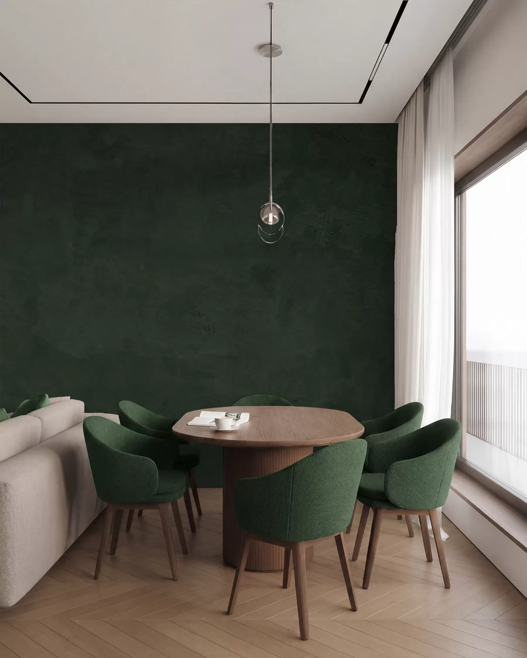 Fototapet Zelené pozadí s efektem betonové zdi w02553v1