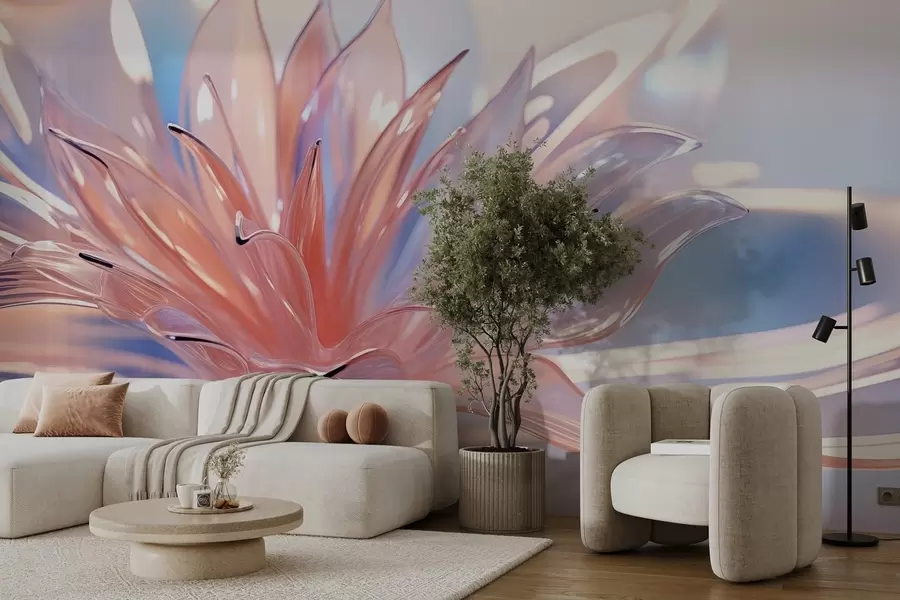 Fototapet Velký křišťálový květ w02623