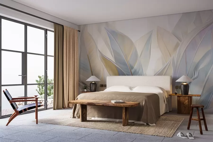 Fototapet Stylizované pestrobarevné listy w02624v2