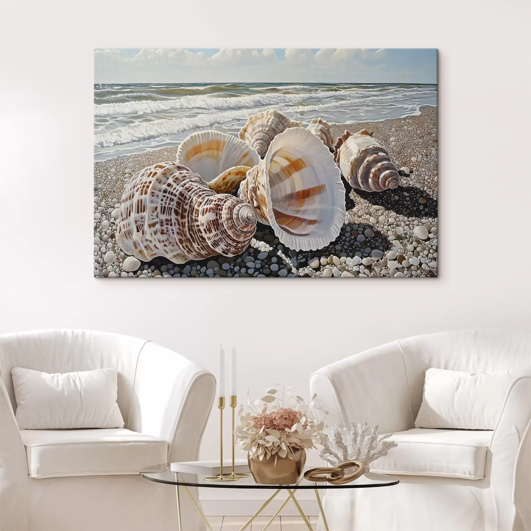 Fototapet Mušle na břehu moře s42333