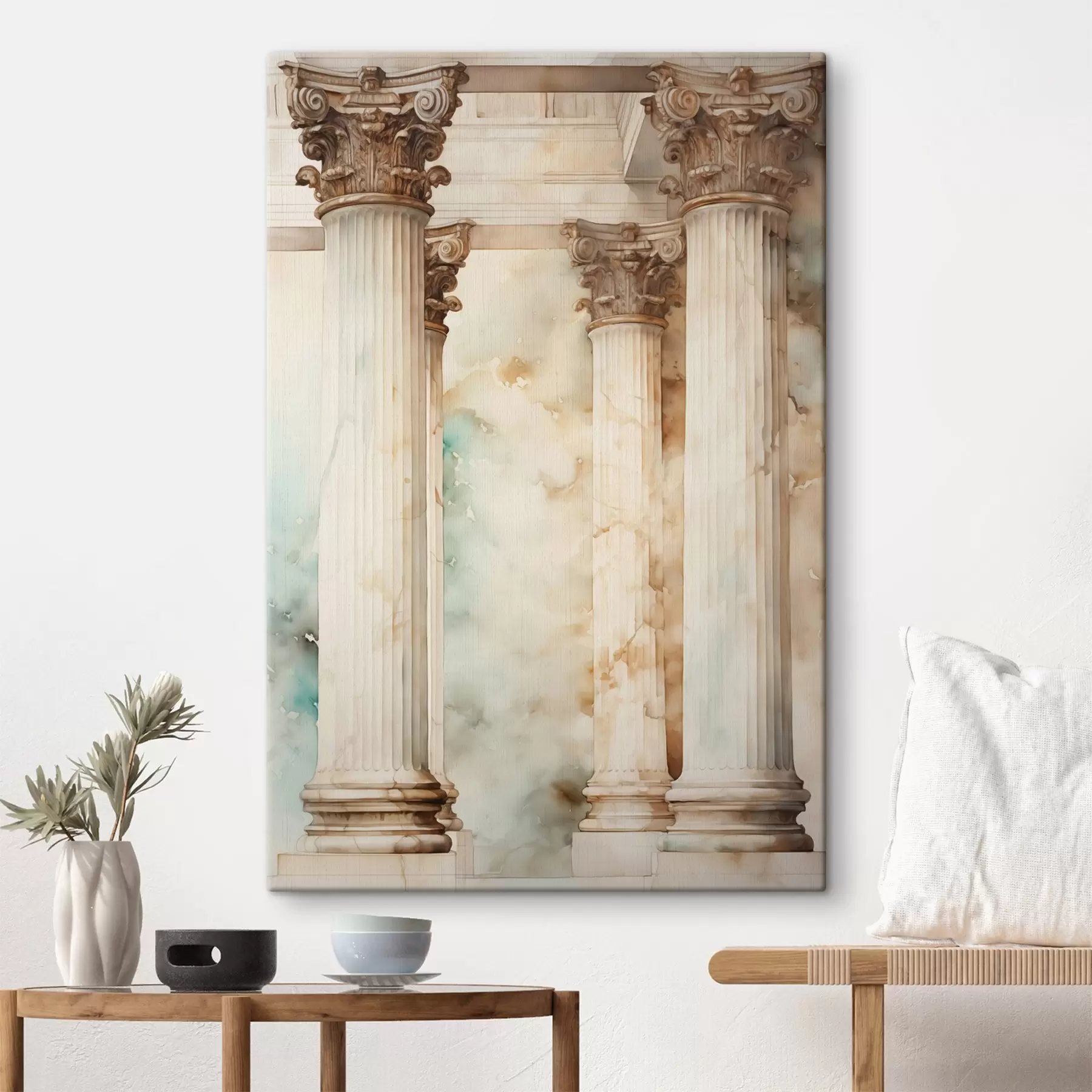 Obraz Starožitné sloupy imitace akvarelu Č. s42363