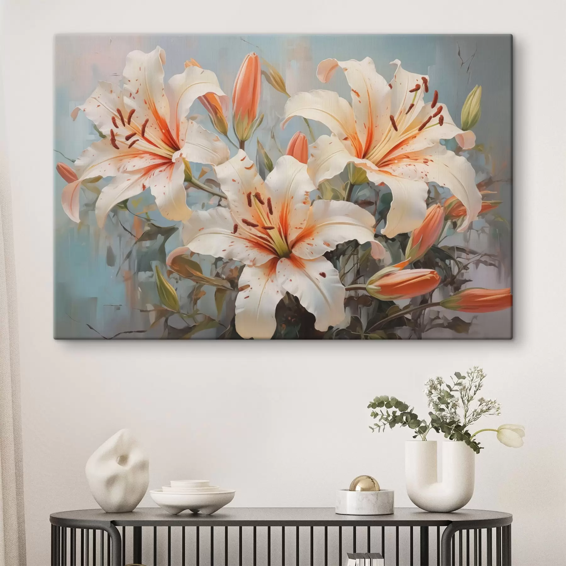 Fototapet Divoké lilie velká imitace obrazu s42367