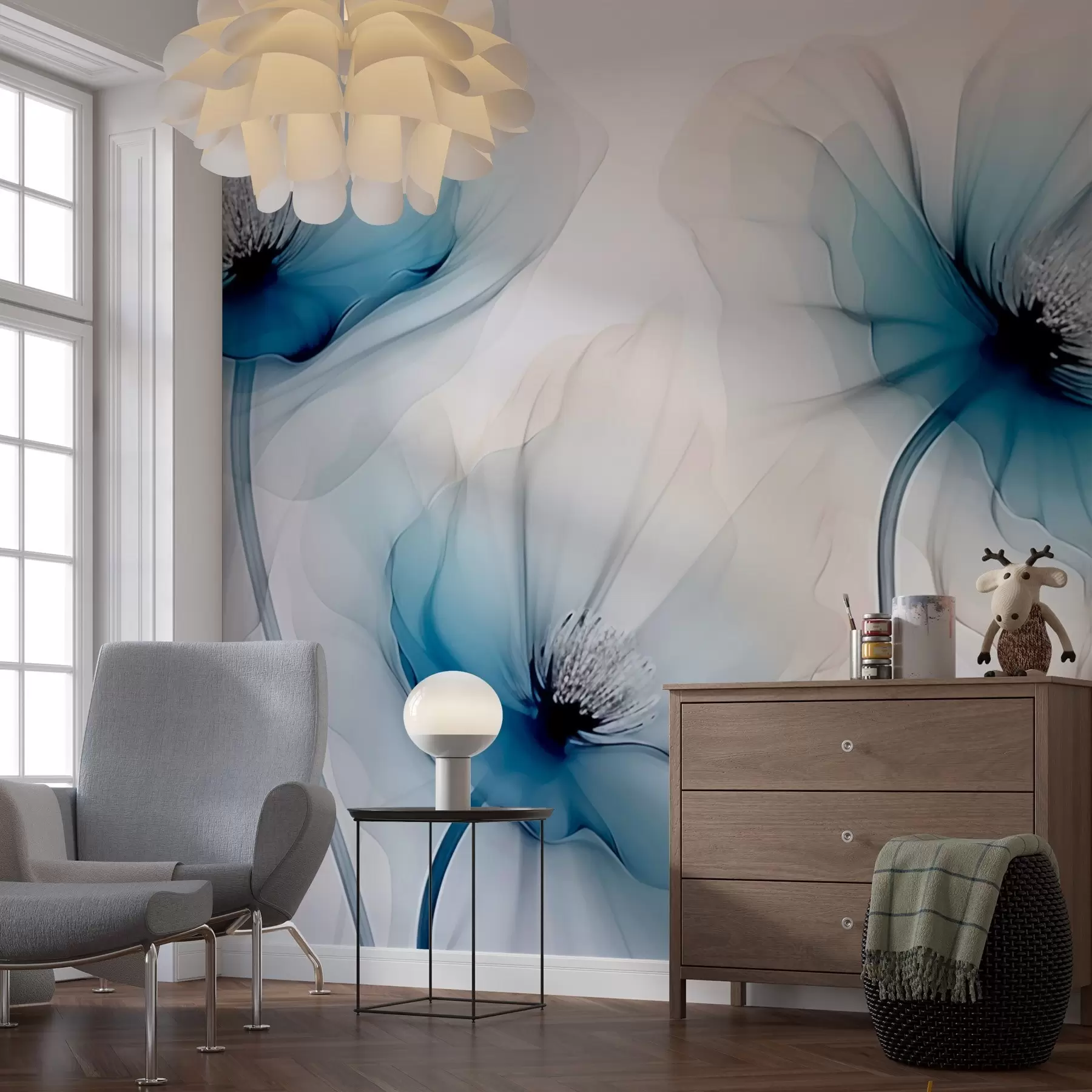 Fototapet Průhledné květiny w02696