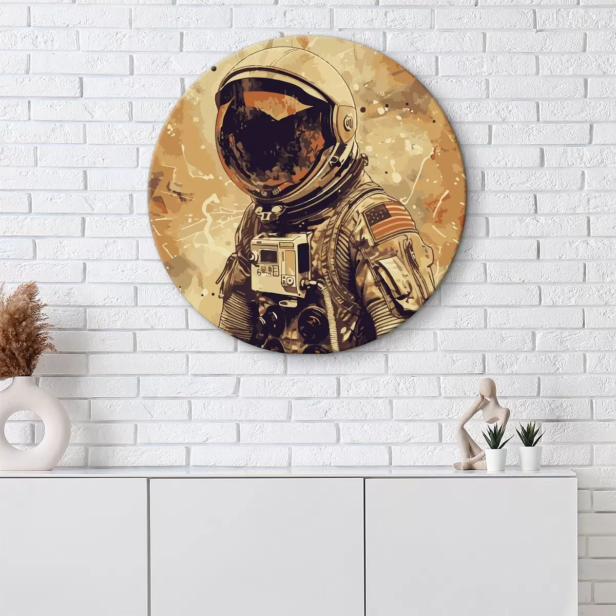 Kulaté obrazy Astronaut ve skafandru r38313