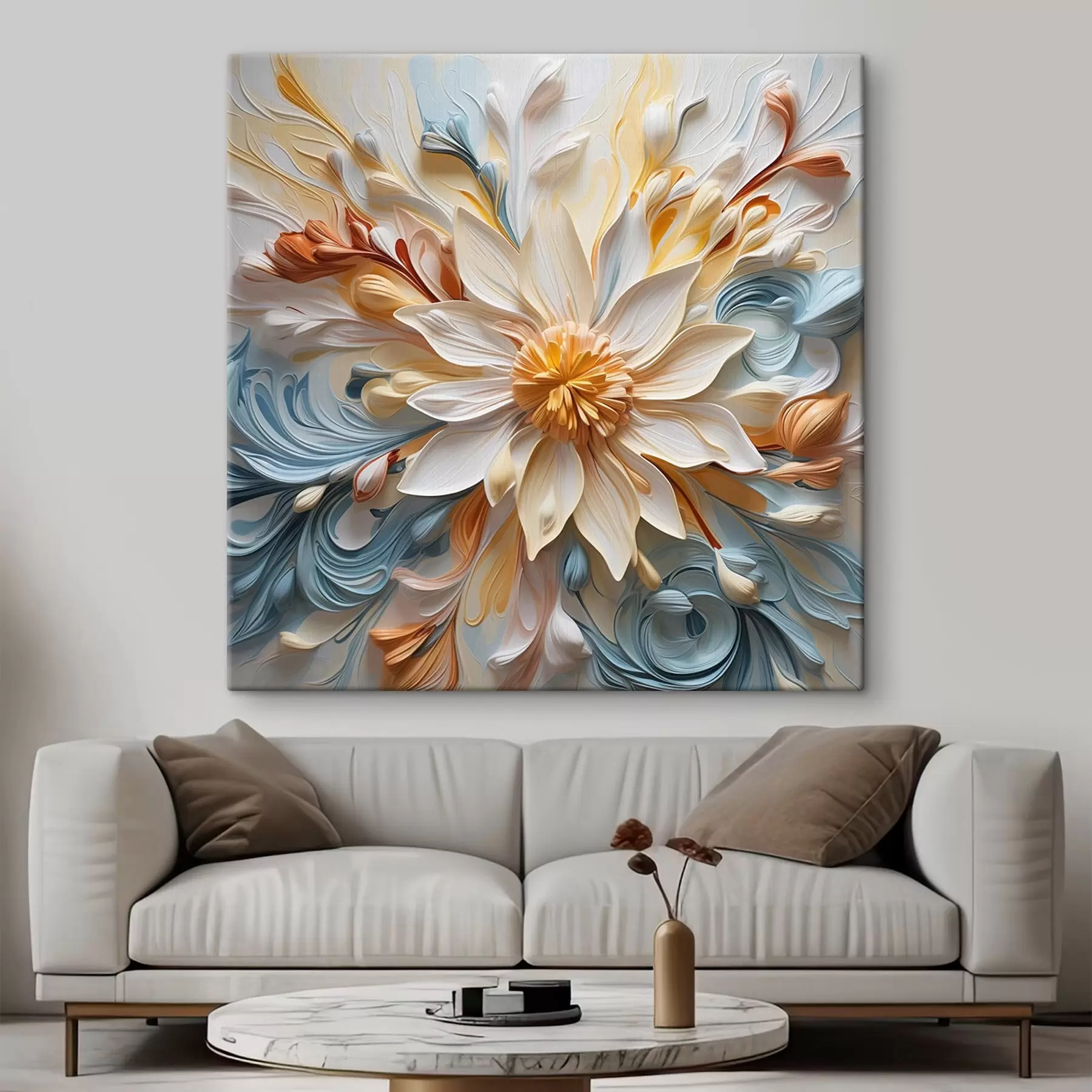 Obraz Květinová abstrakce, imitace modelování Č. s42188