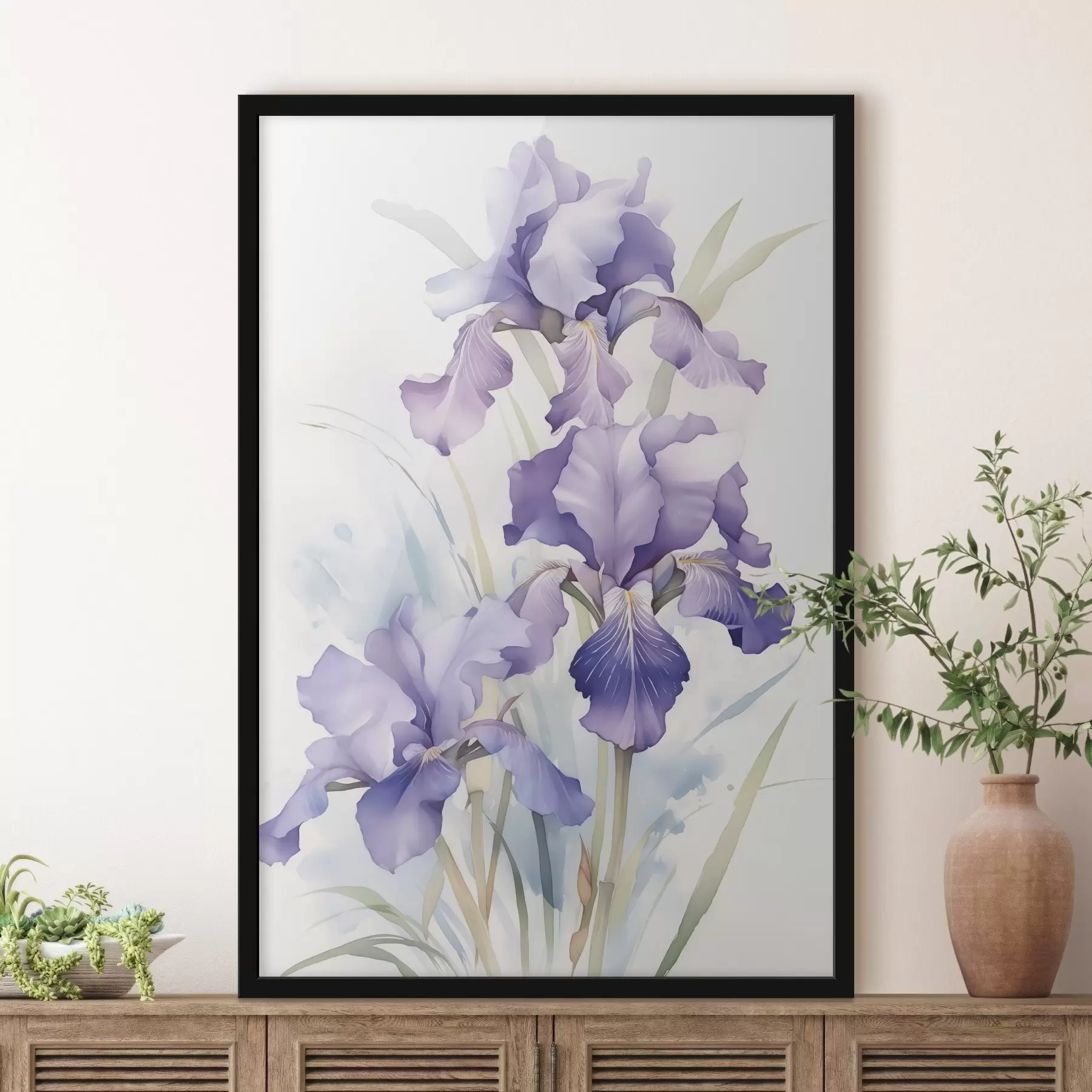 Obraz Irisy imitace akvarelu Č. f42414