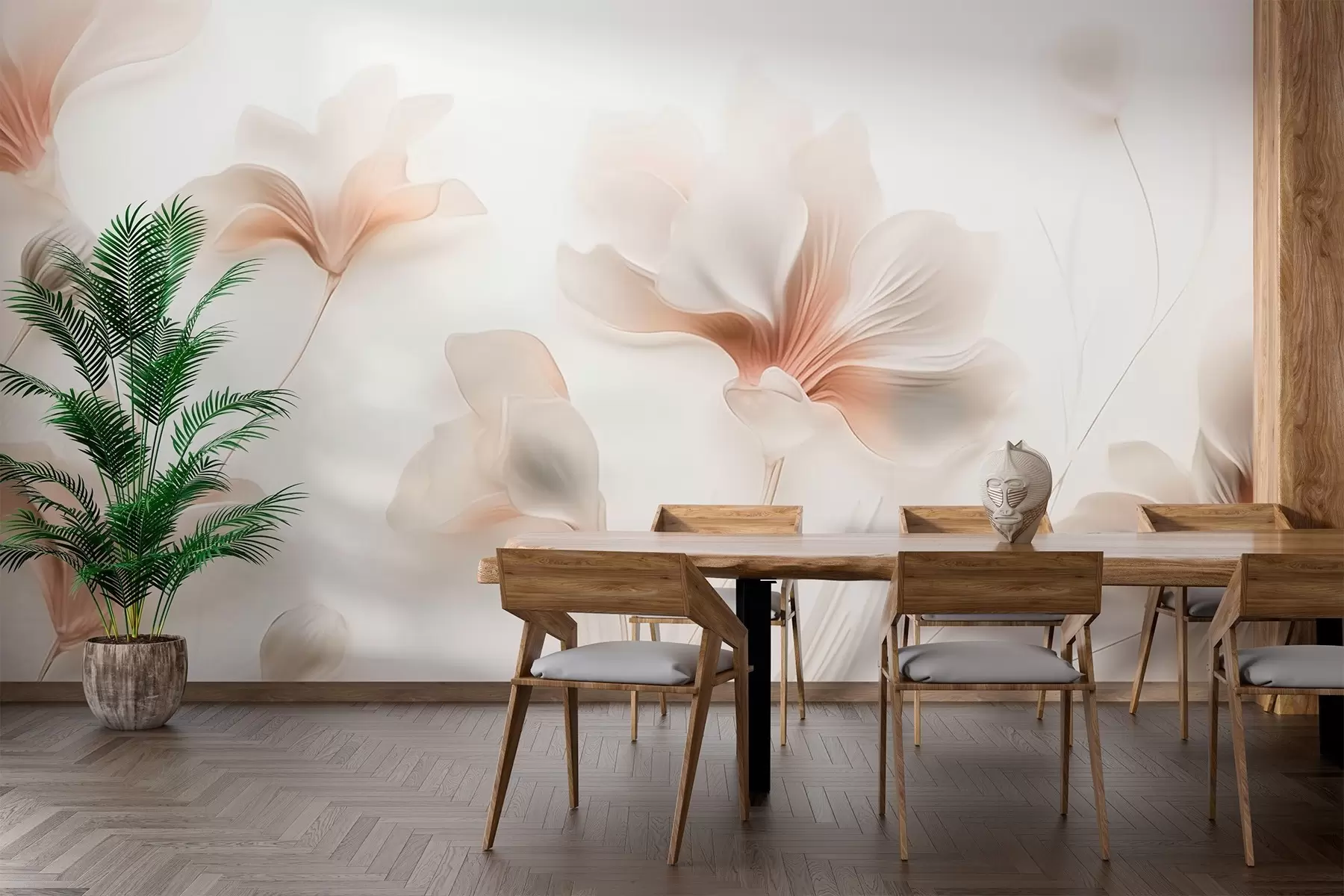 Fototapet Elegantní květiny v pastelových barvách w02759