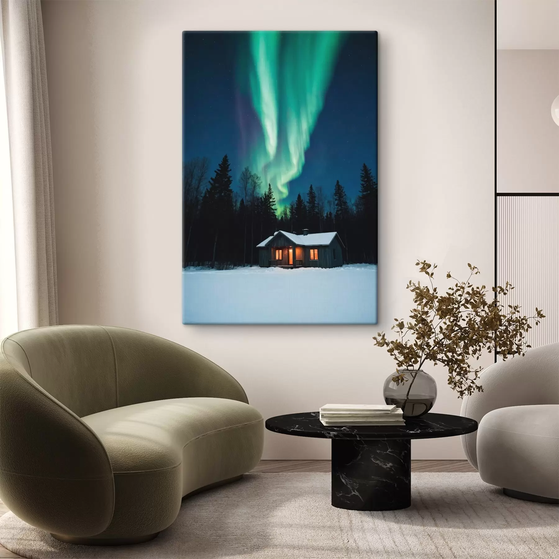 Obraz Chata v zimním lese Č. s42277