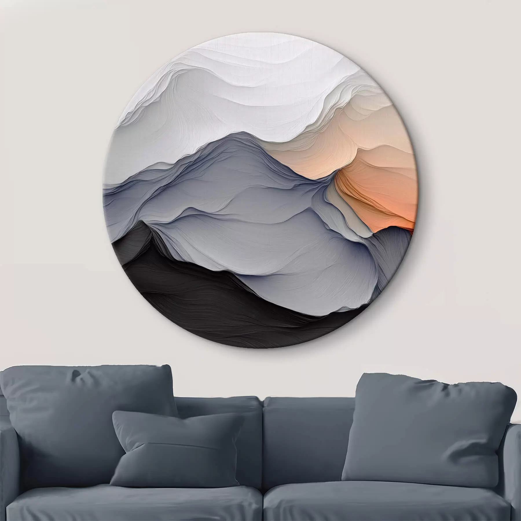 Obraz Abstrakce s imitací nebo horami Č. r42457