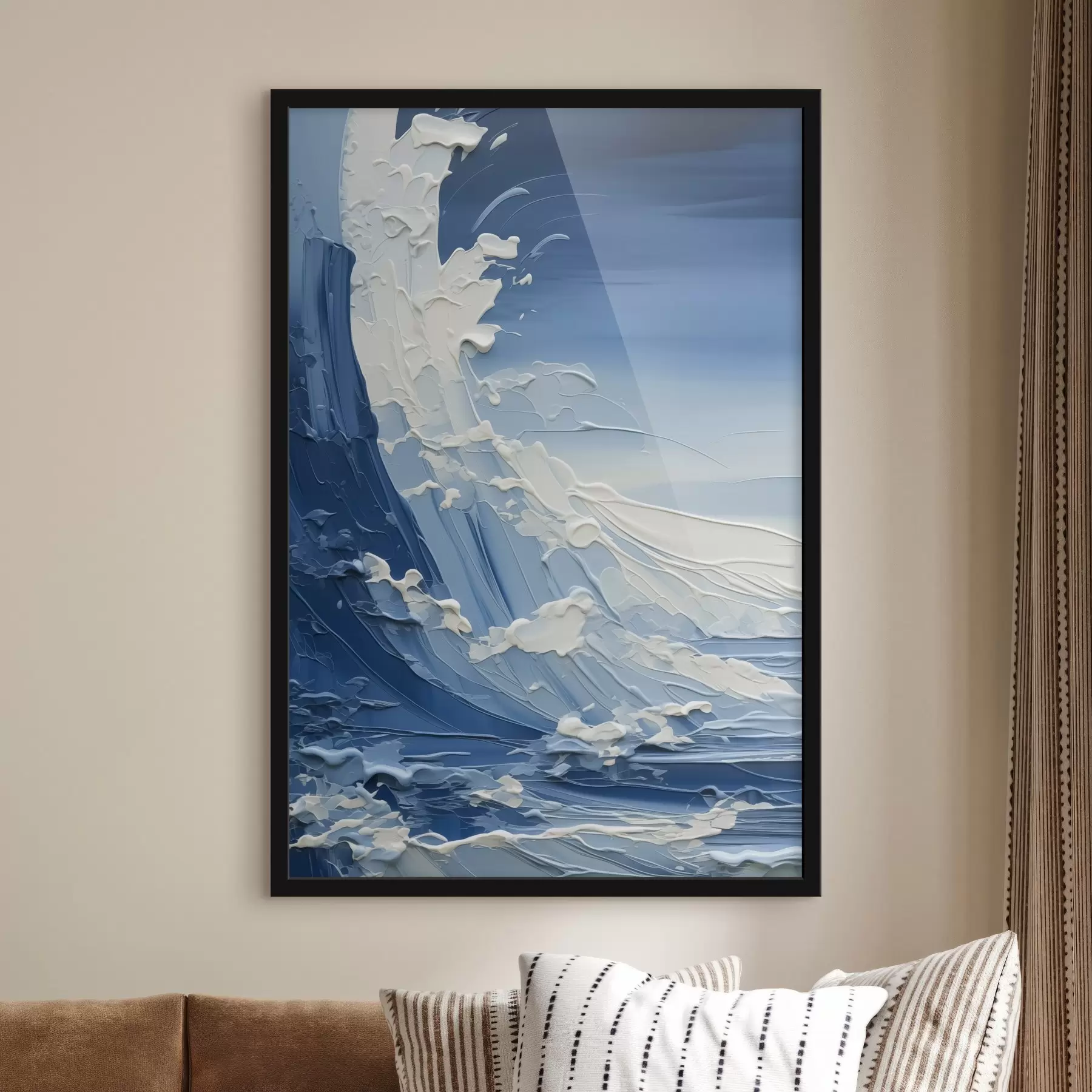 Obraz Malba imitující mořské vlny Č. f42465