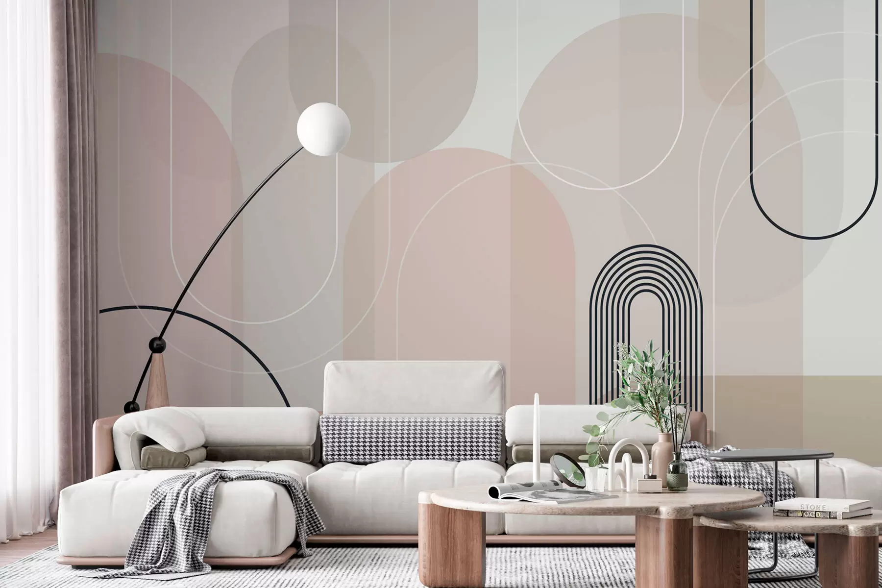 Fototapet Stylové minimalistické oblouky w02826