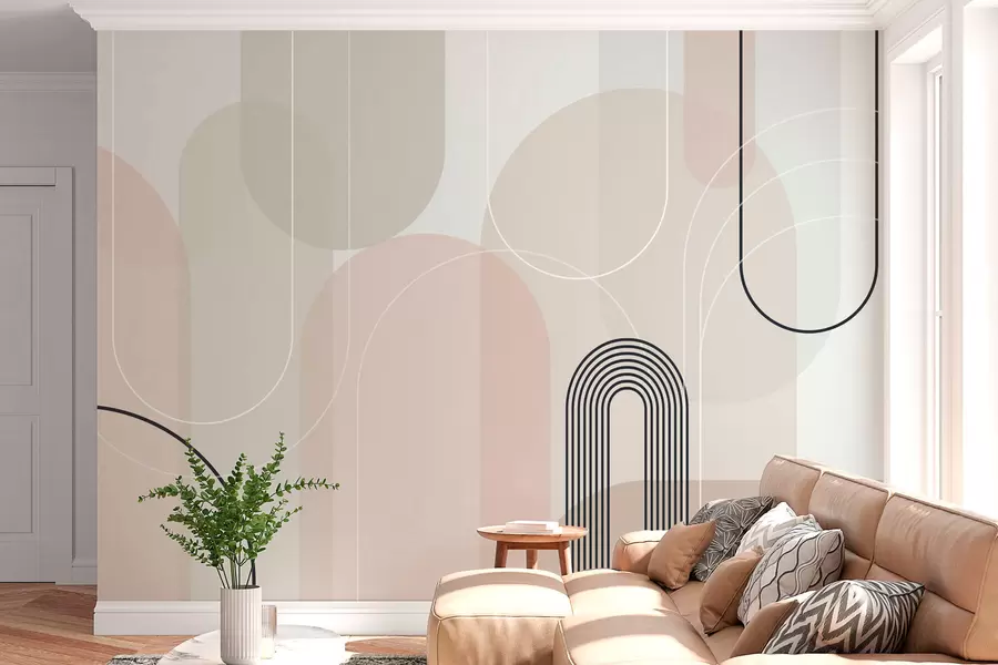 Fototapet Stylové minimalistické oblouky w02826