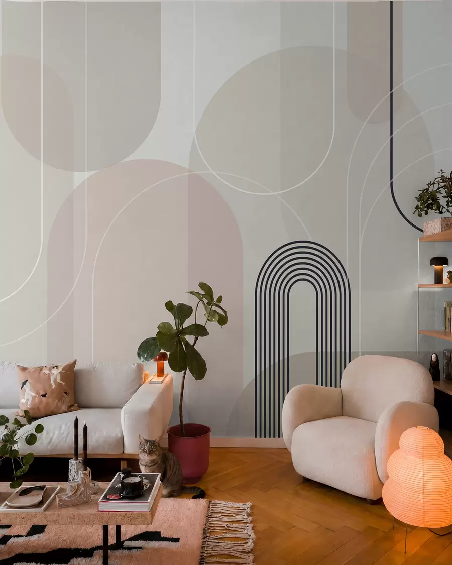 Fototapet Stylové minimalistické oblouky w02826