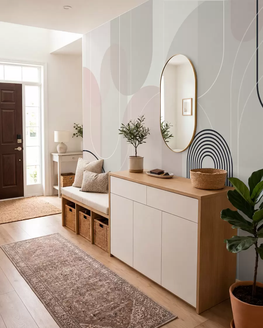 Fototapet Stylové minimalistické oblouky w02826