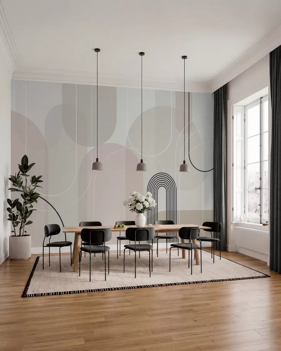 Fototapet Stylové minimalistické oblouky w02826