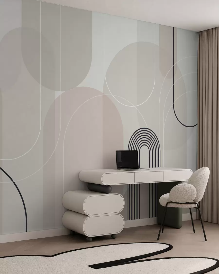 Fototapet Stylové minimalistické oblouky w02826