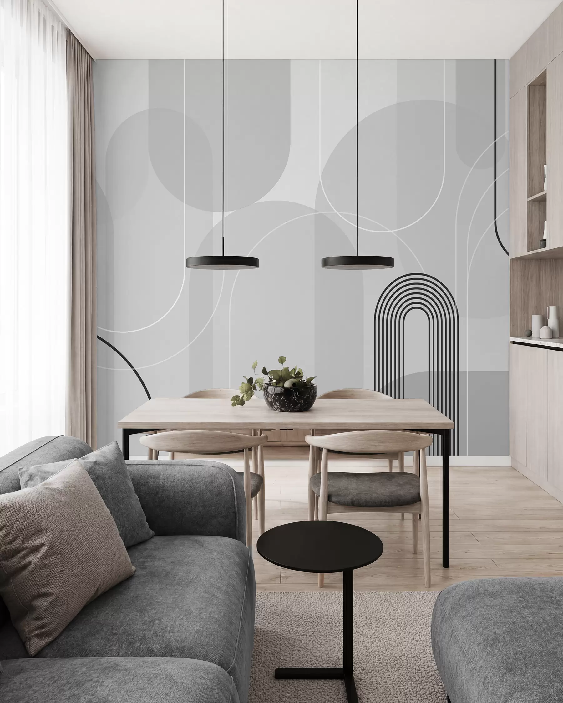 Fototapet Stylové minimalistické oblouky w02826v1