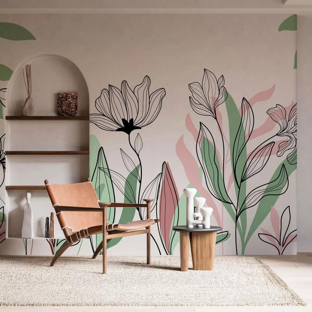 Fototapet Boho květiny w02827