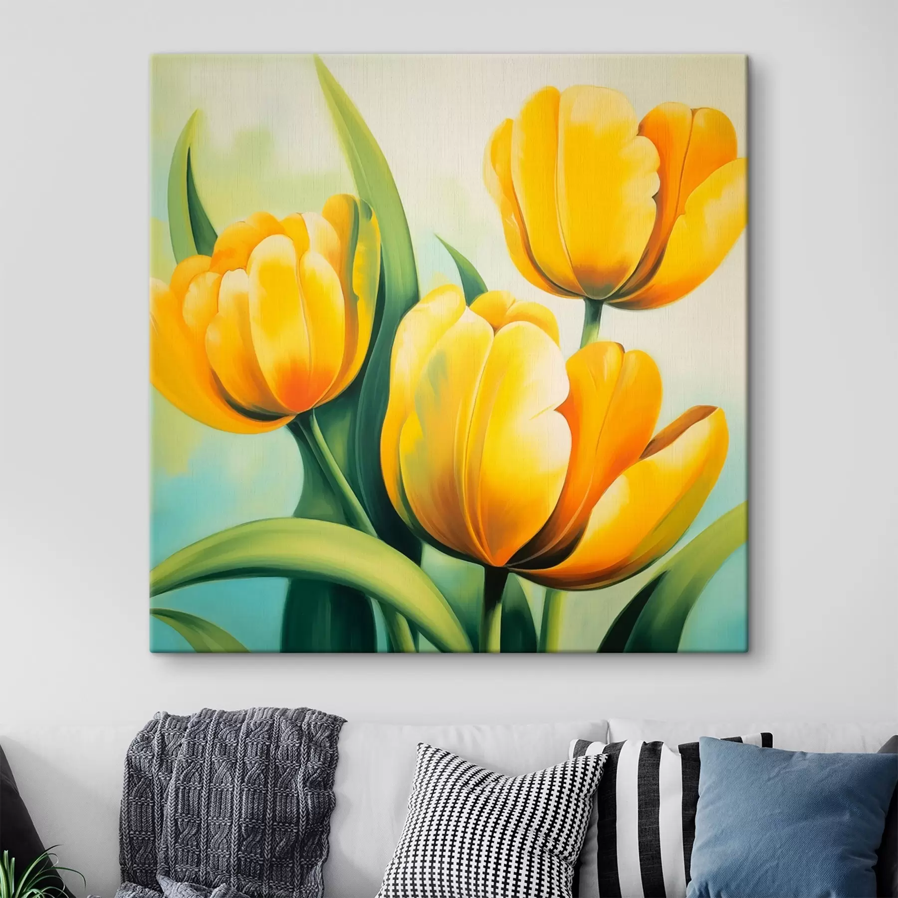 Fototapet Žluté tulipány s42479