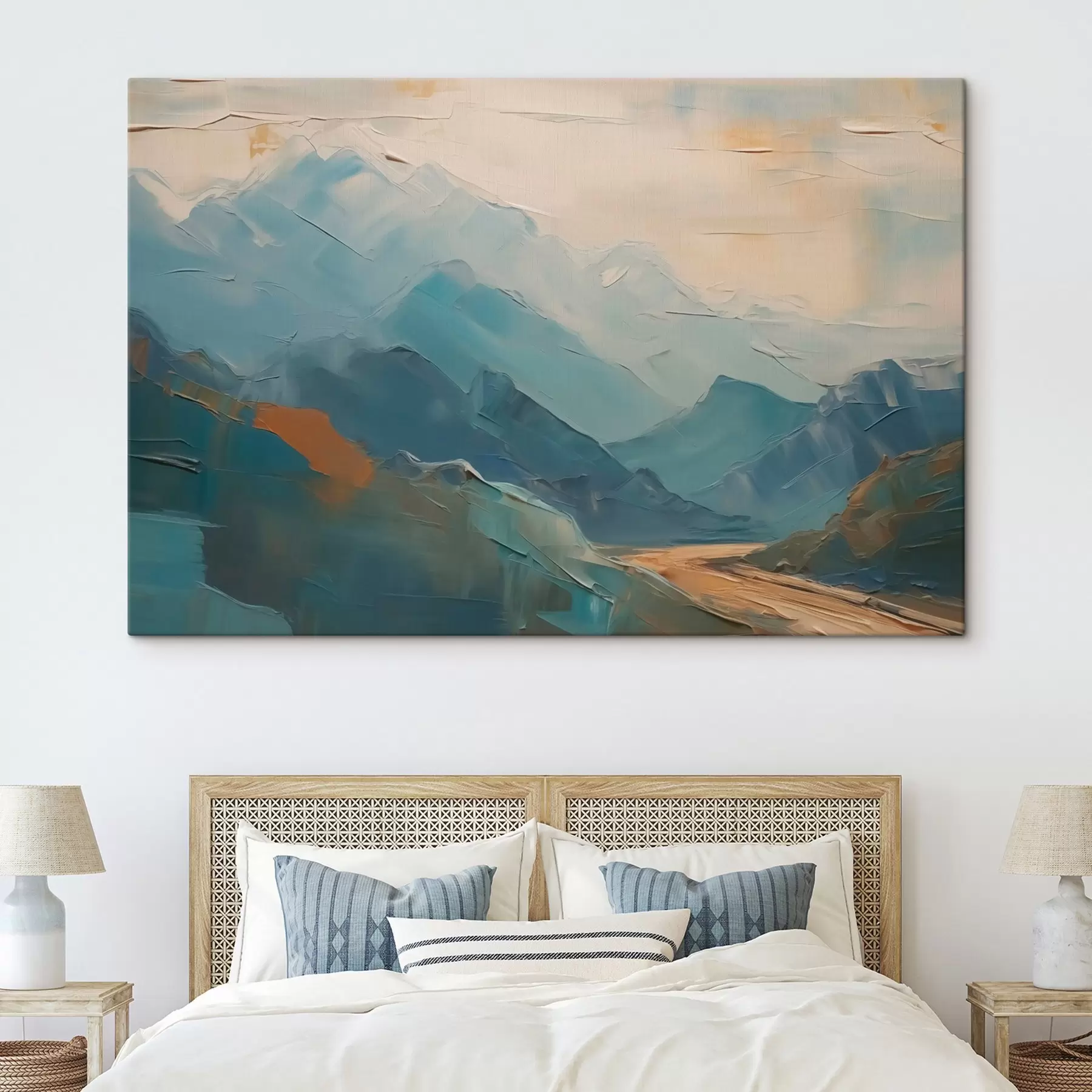 Fototapet Hory abstrakce imitace tahů štětcem s42592