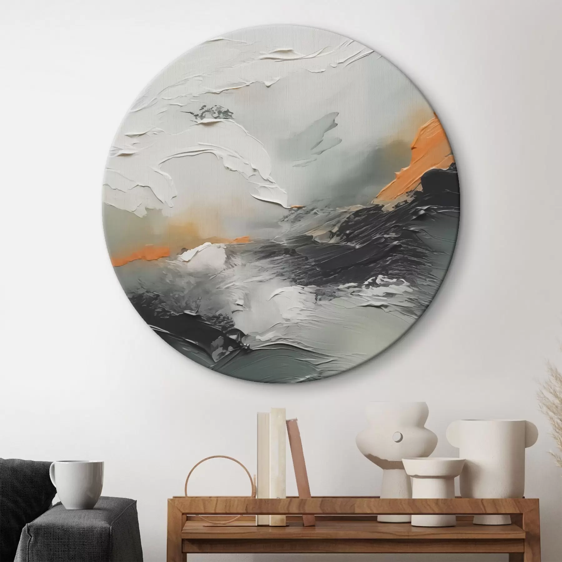 Obraz Abstrakce imitující tahy štětcem Č. r42588