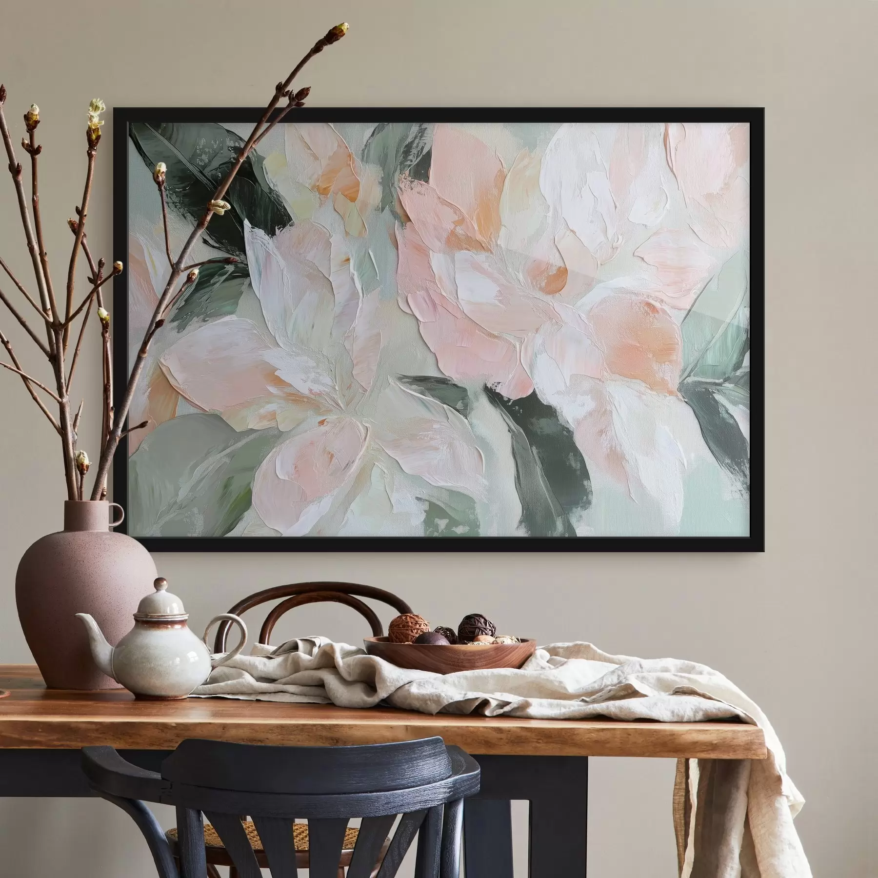 Fototapet Abstraktní květiny ve stylu olejomalby f42601