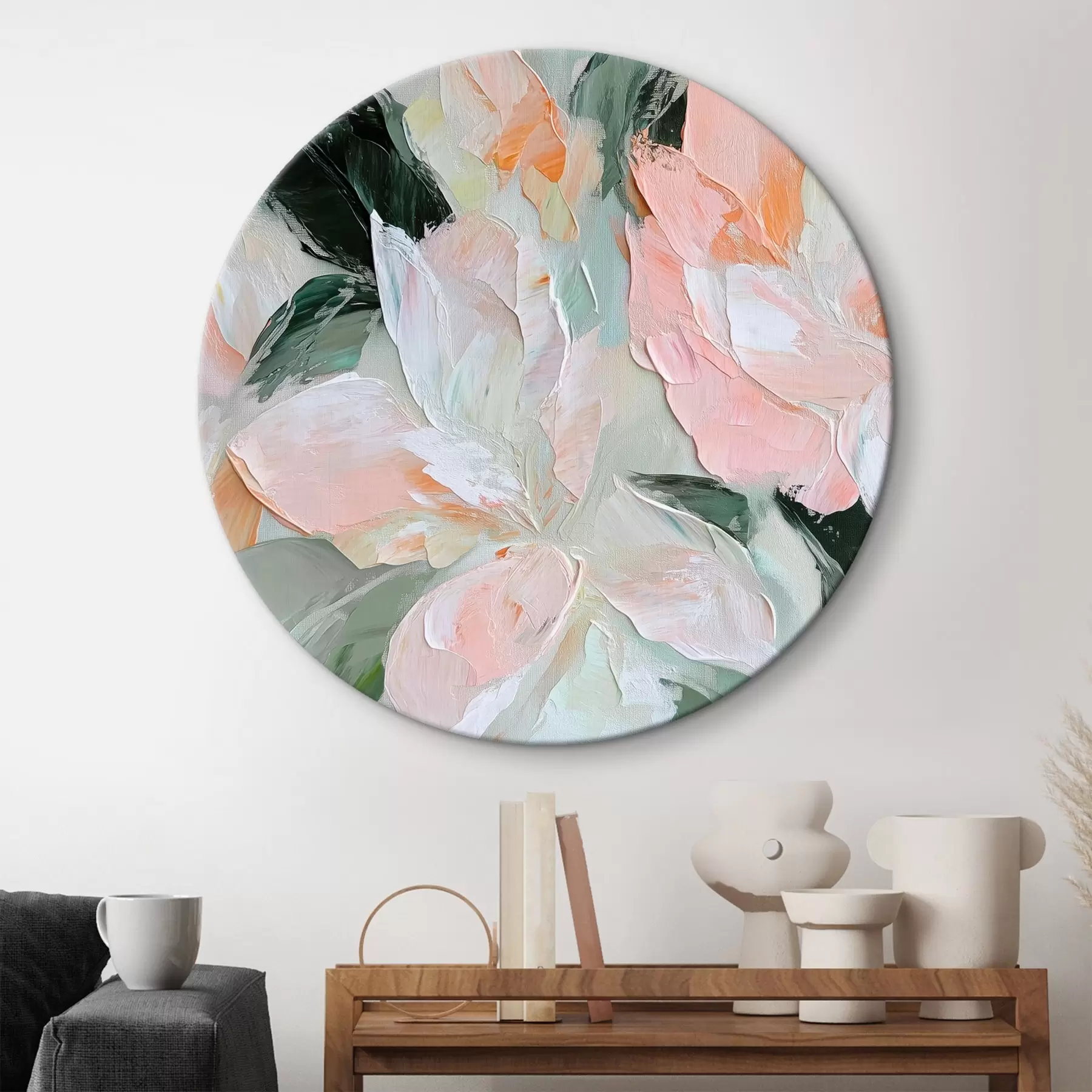 Obraz Abstraktní květiny ve stylu olejomalby Č. r42601