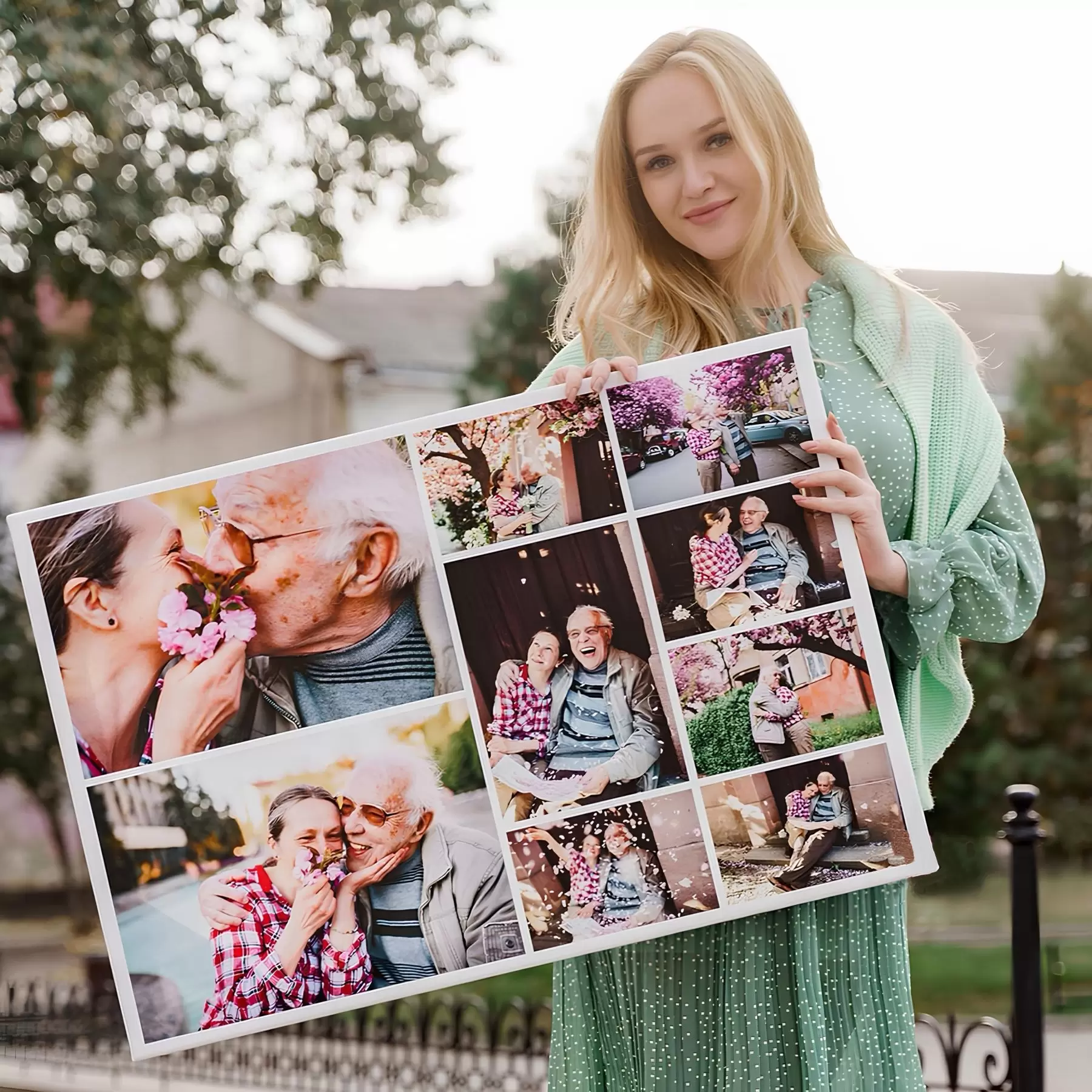 Obraz Fotokoláž na plátno jako dárek k výročí Č. s42677