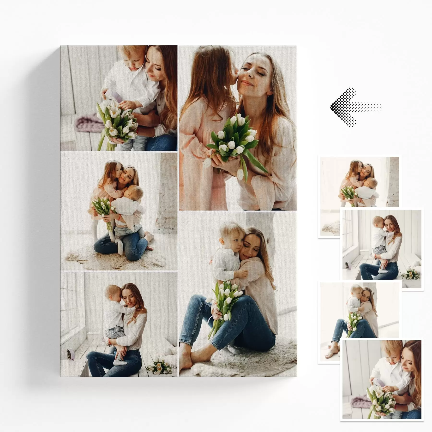 Obraz Vytvořit fotokoláž na plátno z vaší fotografie Č. s42695