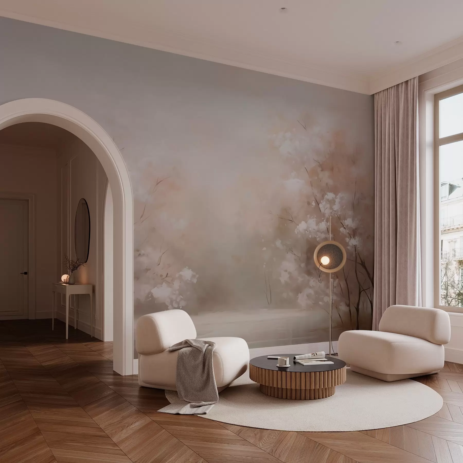 Fototapet Háj abstraktní imitace malby w02924