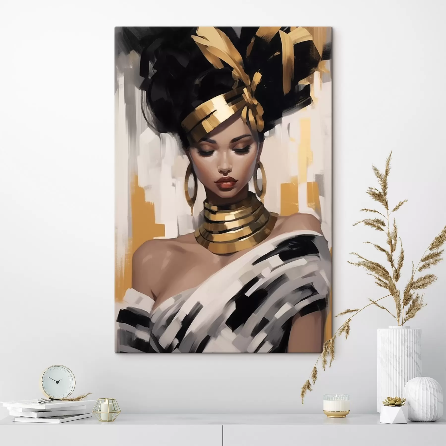 Fototapet Portrét ženy v moderním etnickém stylu s42648