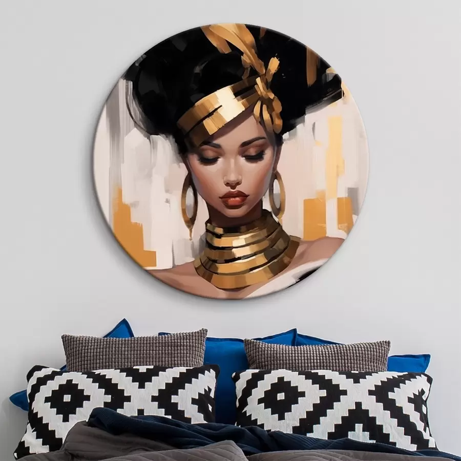 Obraz Portrét ženy v moderním etnickém stylu Č. r42648