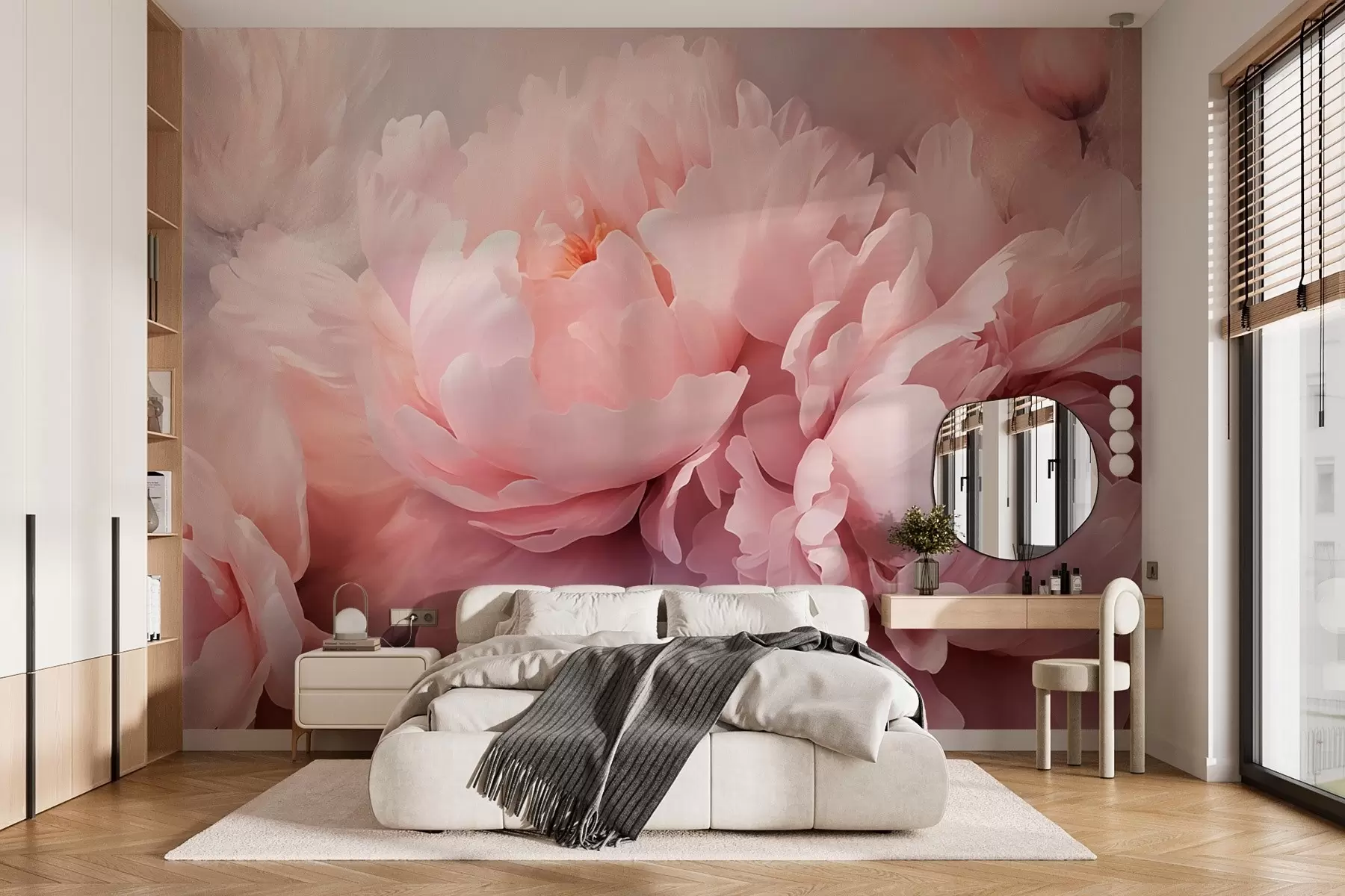 Fototapet Růžové pivoňky w02898